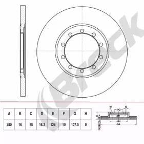 Тормозной диск (BRECK: BR 066 SA100)